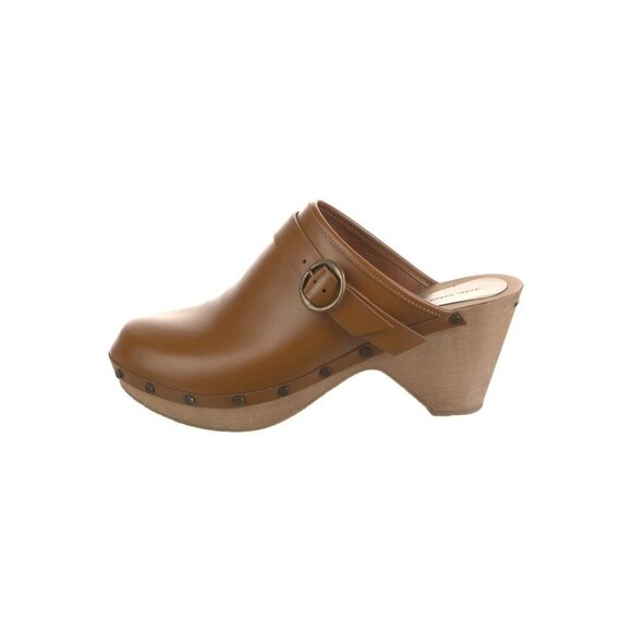 Isabel Marant Brown Leather Mules - Picture 1 of 7